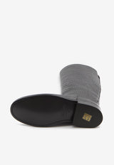 Paris Texas Montana Knee-High Boots in Croc-Embossed Leather Black PX1721-XCOCO-CRB