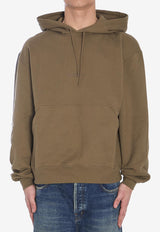 Saint Laurent Logo Embroidered Drawstring Hoodie Green 818538-Y36SW-1301