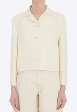 Gucci GG Jacquard Wool Blazer White 828620-ZASYJ-9854