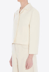 Gucci GG Jacquard Wool Blazer White 828620-ZASYJ-9854