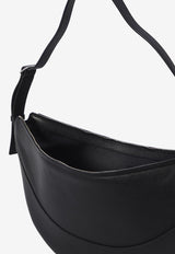 The Row Jouve Leather Shoulder Bag Black W1772-L145-BAS