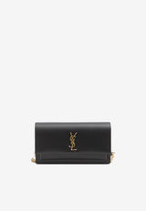 Saint Laurent Sunset Leather Chain Clutch Black 810997-0SX0W-1000