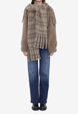 Burberry Double-Faced Fur Jacket with Scarf Biscuit 8114465--BISCUIT