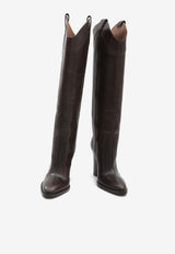 Paris Texas Lavinia 100 Knee-High Western Boots Brown PX1810-XLTVT-EBANO