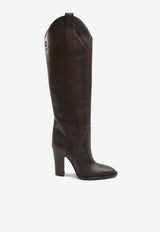 Paris Texas Lavinia 100 Knee-High Western Boots Brown PX1810-XLTVT-EBANO