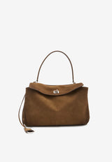 Balenciaga Medium Rodeo Suede Shoulder Bag Camel 789772-2AB4G-2533