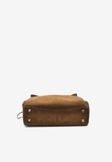 Balenciaga Medium Rodeo Suede Shoulder Bag Camel 789772-2AB4G-2533