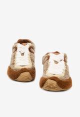 Loewe Ballet Runner 2.0 Shearling Sneakers Brown L814282X73--8892