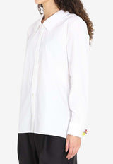 Loewe Embellished Buttoned Shirt White S540Y05XCD--2100