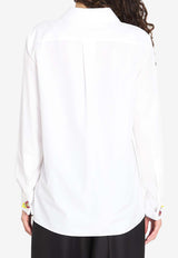 Loewe Embellished Buttoned Shirt White S540Y05XCD--2100