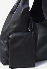 The Row New Bindle Grained Leather Shoulder Bag Blue W1722-L628-ANCS