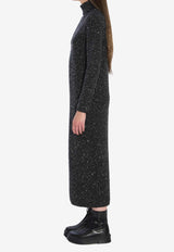 The Row Melani Cashmere Maxi Dress Gray 10423-Y632-CCM