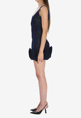 Denim 3D Flower Dress