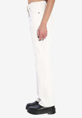 The Row Burty Straight-Leg Jeans White 7776-W4247-WHT