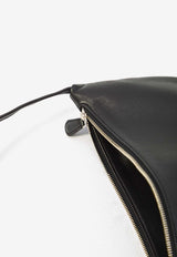 The Row Small Izzy E/W Nappa Leather Shoulder Bag Black W1939-L645-BLACK