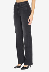 MOTHER Kick It Straight Jeans Black 10005-1611--SPF