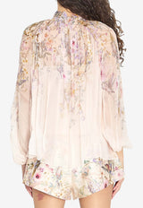 Zimmermann Billow Rebellion Blouse 0991TC261--CRMAV