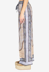 Zimmermann Wanderlust Silk Pants 5580PRS262--TPBL