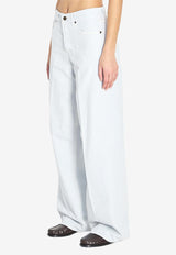 Straight-Leg Washed Jeans