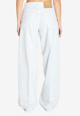 Straight-Leg Washed Jeans