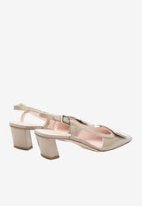 Slingback Leather Pumps