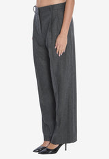 Khaite August Wool Pants Gray 3178604--217