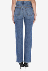 Khaite Danielle Straight-Leg Faded Jeans Blue 1032916021--021