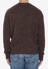 Roberto Collina Knitted Crewneck Sweater Brown 253M43001--M4336