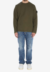 Stone Island Compass Patch Crewneck Sweatshirt Green K2S156100077-S0185-V0054