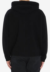 Roberto Collina Super-Fine Wool Hooded Sweatshirt Black 253M19107--M1909