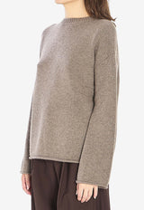 Lisa Yang Kristy Knitted Cashmere Sweater Beige 2025339--TL