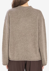 Lisa Yang Kristy Knitted Cashmere Sweater Beige 2025339--TL