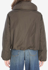 Lemaire Cropped Puffer Jacket Brown OW1151-LF1019-BR507
