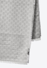Gucci GG Jacquard Carré Scarf Gray 845243-3GC46-1963