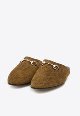 Gucci Horsebit Suede Flat Mules Brown 849565-AAFQV-2118