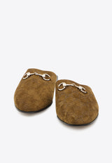 Gucci Horsebit Suede Flat Mules Brown 849565-AAFQV-2118
