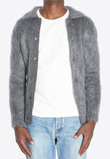 Gucci Brushed Wool Cardigan Gray 849729-XKE7O-1087