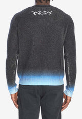 Casablanca Blades Print Wool Sweater Multicolor AW25KW1166--01