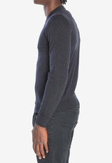 Fendi FF Monogram Wool Sweater Gray FZX091-ASH3-F0TY3