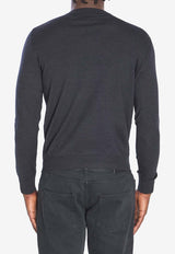 Fendi FF Monogram Wool Sweater Gray FZX091-ASH3-F0TY3