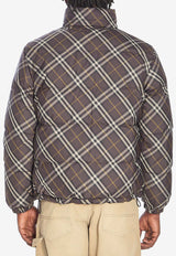 Burberry Reversible Check Puffer Jacket Brown 8115565--TRUFFLE