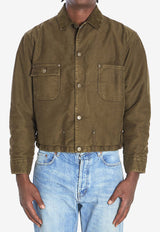 Maison Margiela Sporty Buttoned Jacket Green S50AM0647-S76543-963