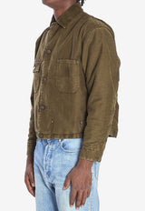 Maison Margiela Sporty Buttoned Jacket Green S50AM0647-S76543-963