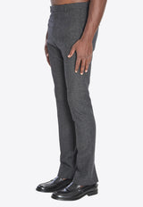 Gucci Wool Mouliné Pants Gray 850333-Z7AXC-1016