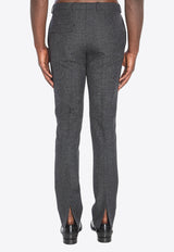Gucci Wool Mouliné Pants Gray 850333-Z7AXC-1016