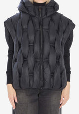 RAXXY Woven Padded Zip-Up Vest Black CRV004--14