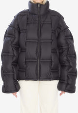 RAXXY Oversized Quilted Down Jacket Black CRDJ082--02
