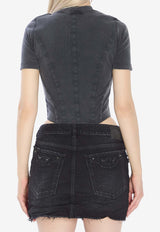 Balenciaga Corseted Slim T-shirt Black 850458-TTVF6-1055