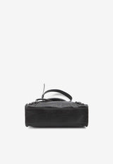 Balenciaga Small Le City Nappa Leather Top Handle Bag Black 811442-2ABEK-1000