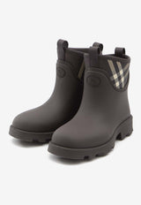 Burberry Marsh Stamp Ankle Rain Boots Brown 8114732--BROWN